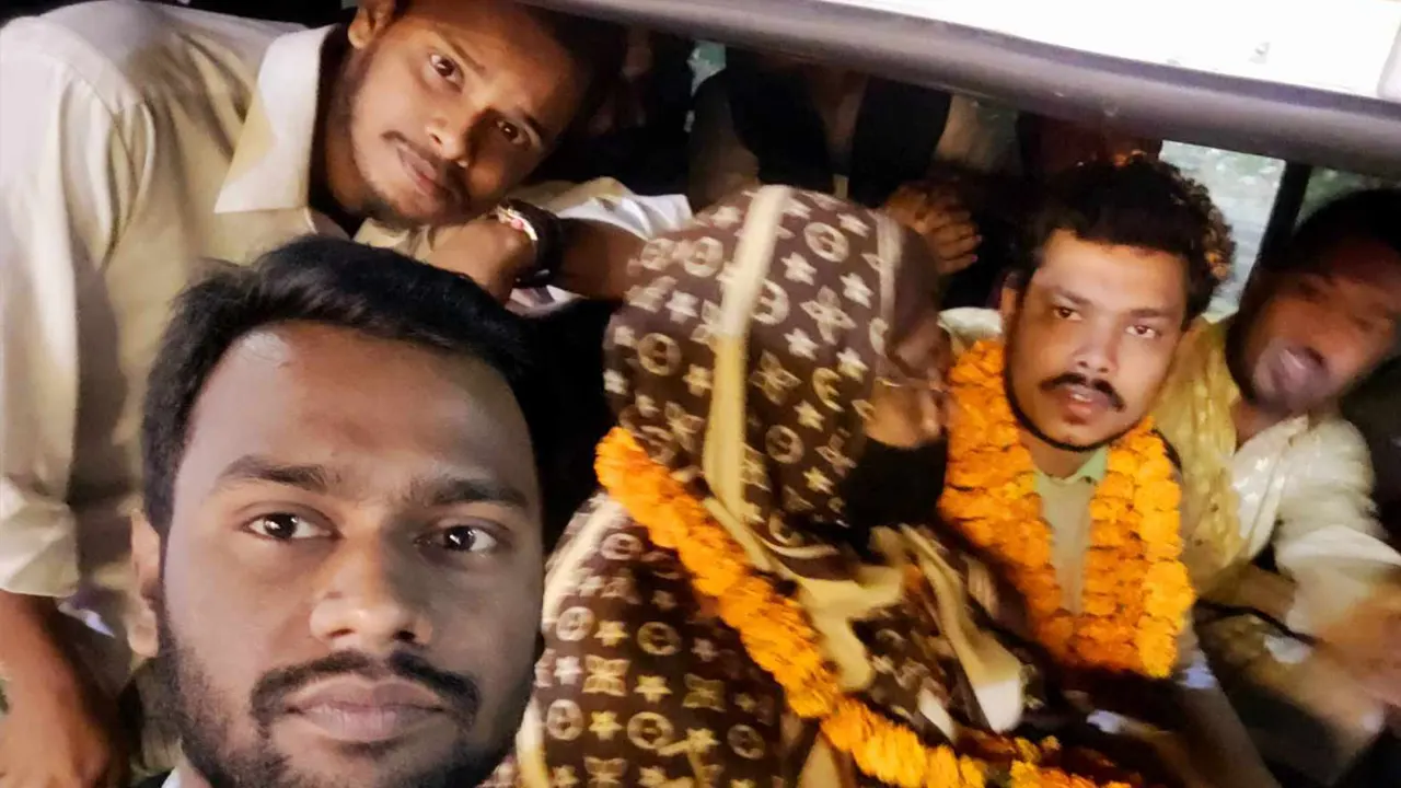 ছাত্র অধিকার পরিষদের সভাপতি বিন ইয়ামিন জামিনে মুক্ত। ছবি : কালবেলা