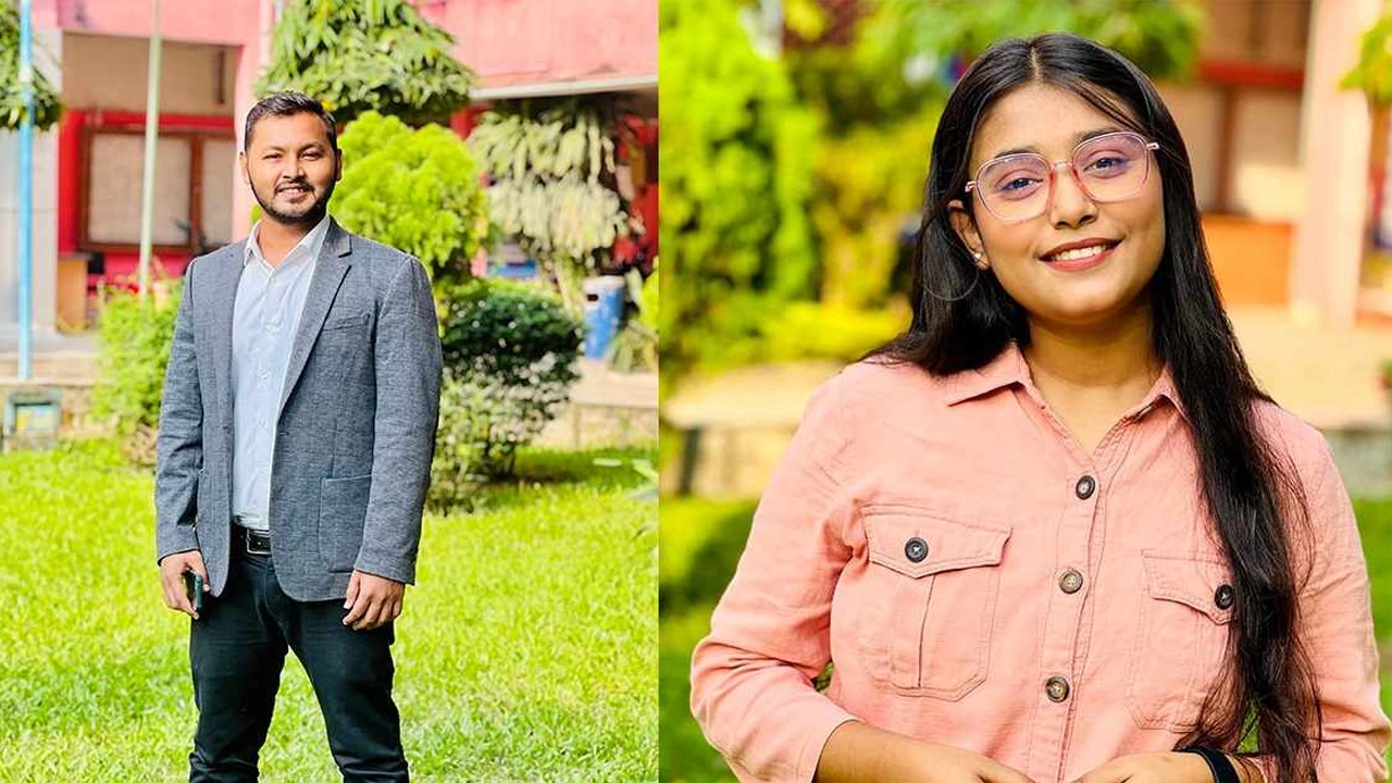 সভাপতি সাব্বির ও সাধারণ সম্পাদক ইকা। ছবি : সংগৃহীত
