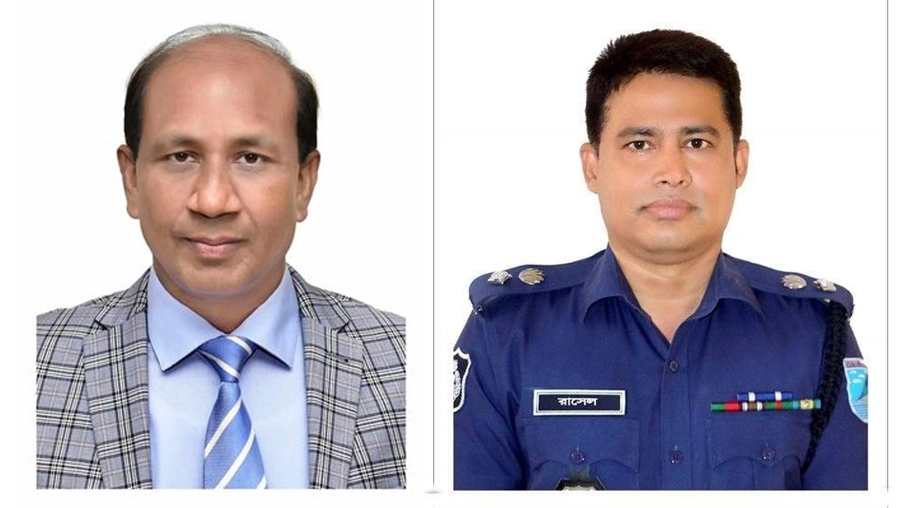 মো. মনিরুল ইসলাম ও গোলাম মোস্তফা রাসেল। ছবি : সংগৃহীত
