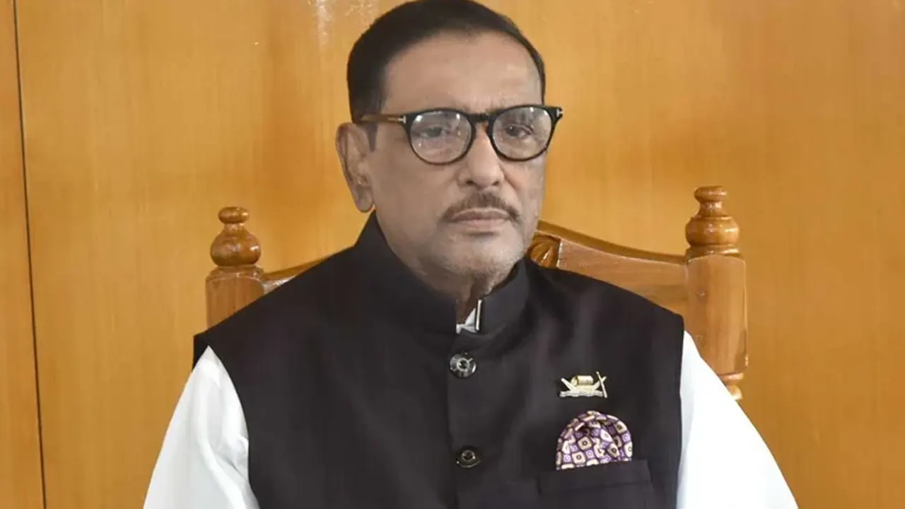 সড়ক পরিবহন ও সেতুমন্ত্রী এবং আওয়ামী লীগের সাধারণ সম্পাদক ওবায়দুল কাদের। ছবি : সংগৃহীত