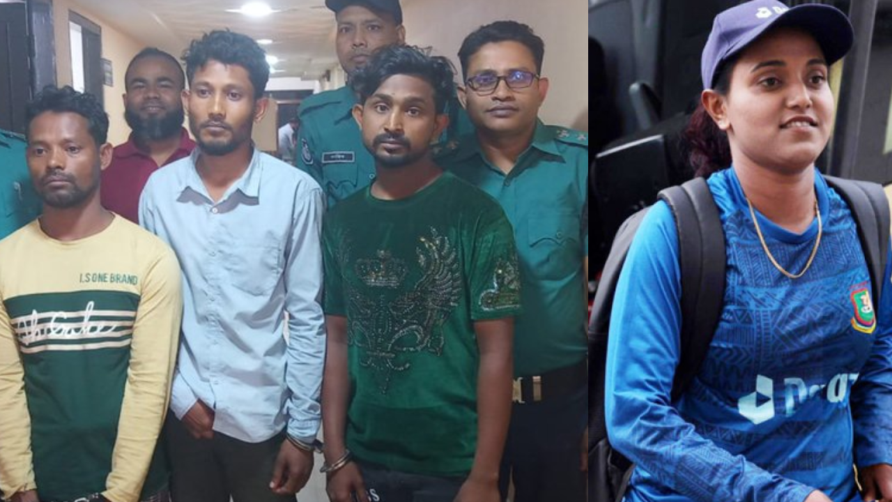 গ্রেপ্তারকৃত ছিনতাইকারীরা। ছবি : সংগৃহীত