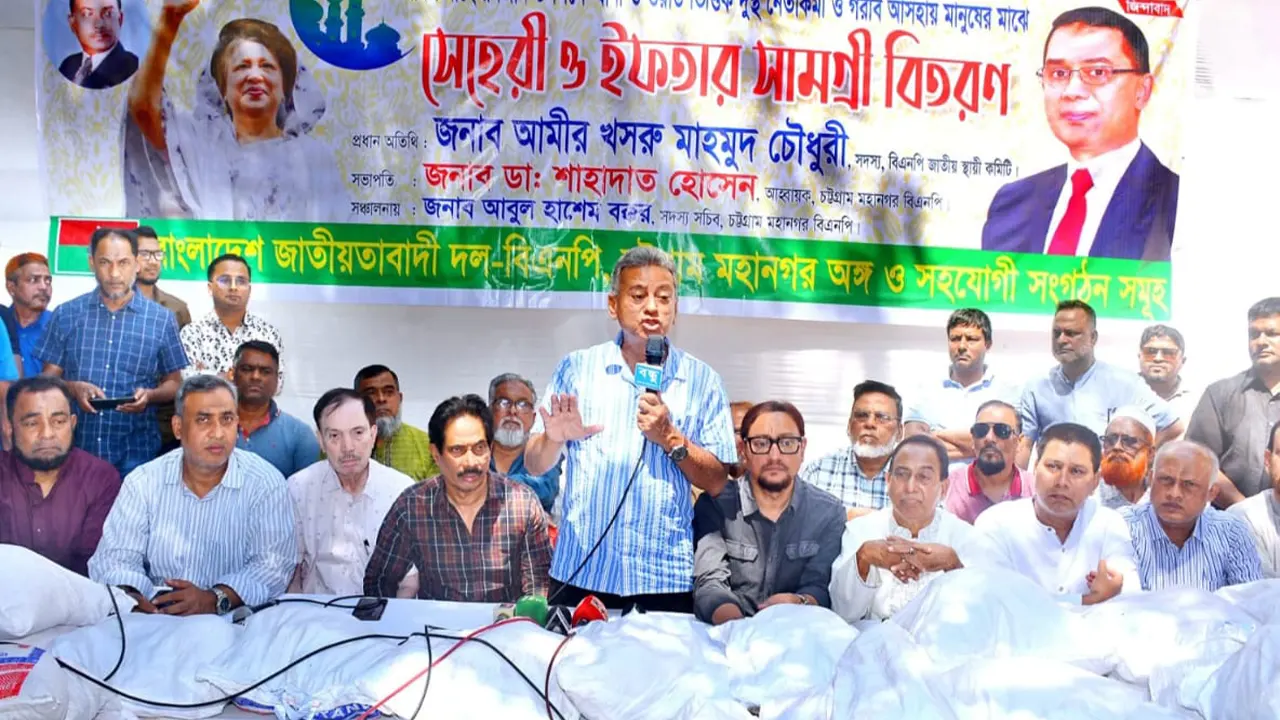 বিএনপির স্থায়ী কমিটির সদস্য আমীর খসরু মাহমুদ চৌধুরী। ছবি : কালবেলা