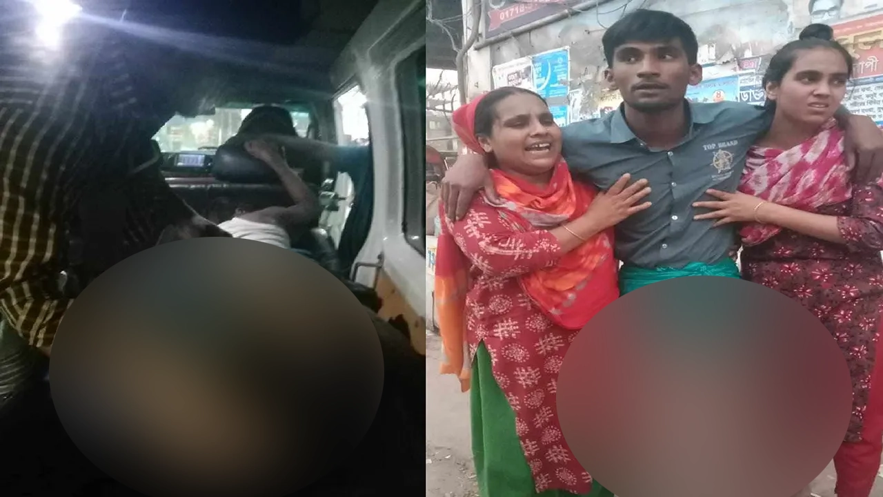 গাজীপুরে গ্যাস সিলিন্ডার বিস্ফোরণে পথচারী দগ্ধ। ছবি : কালবেলা
