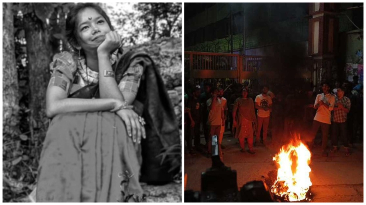 শিক্ষার্থীর আত্মহত্যার ঘটনায় মাঝরাতে উত্তাল জবি ক্যাম্পাস। ছবি : কালবেলা