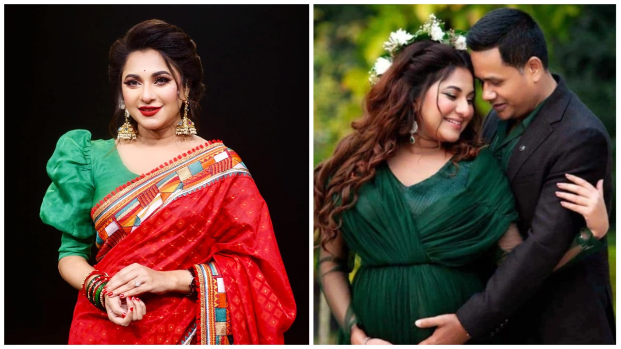 স্বামী সবুজ খন্দকারের সঙ্গে সংগীত শিল্পী লিজা। ছবি : ফেসবুক থেকে