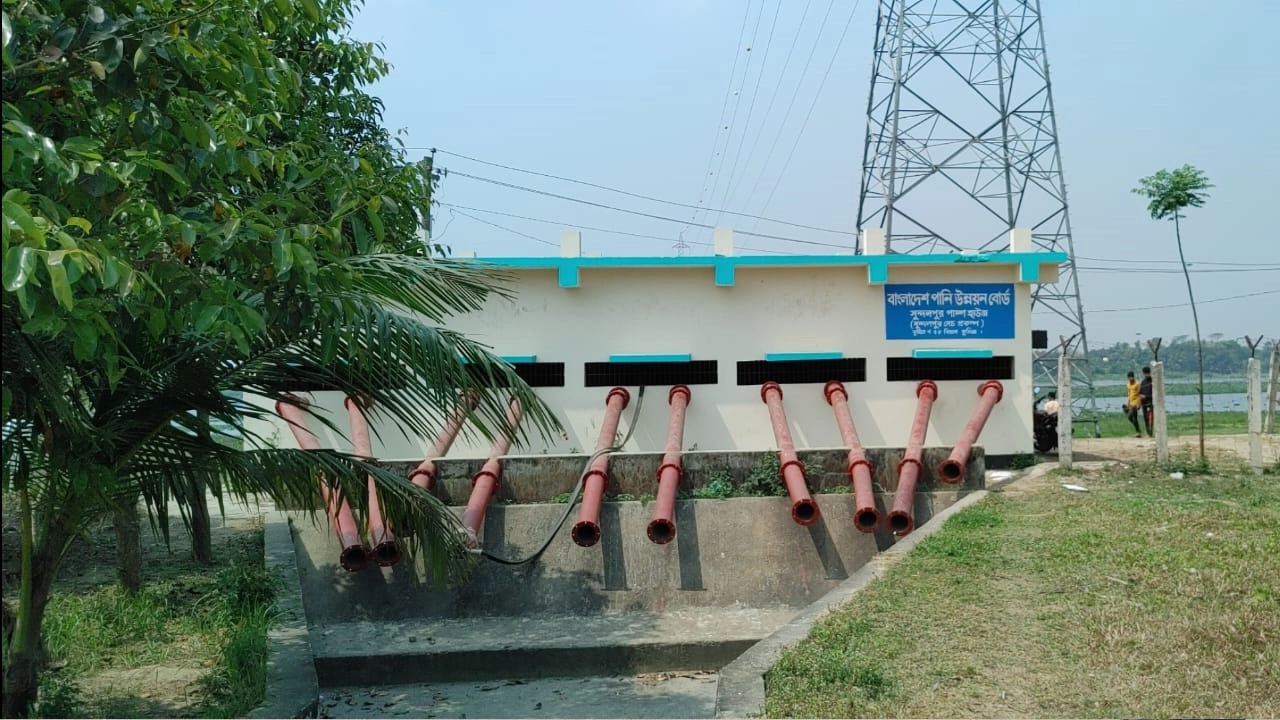 সুন্দলপুর সেচ প্রকল্পের পাম্প। ছবি : কালবেলা