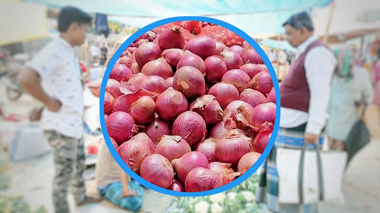 বাজারে কমেছে পেঁয়াজের দাম। ছবি : কালবেলা