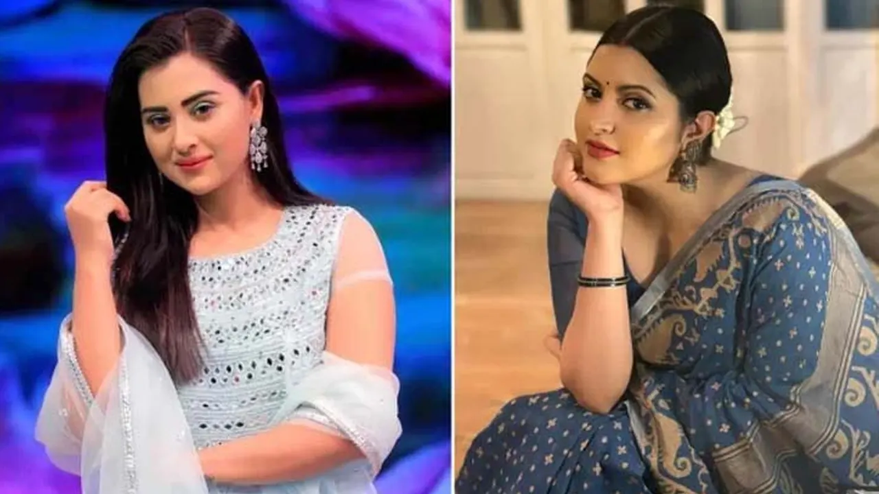 শবনম বুবলী ও পরীমনি। পুরোনো ছবি