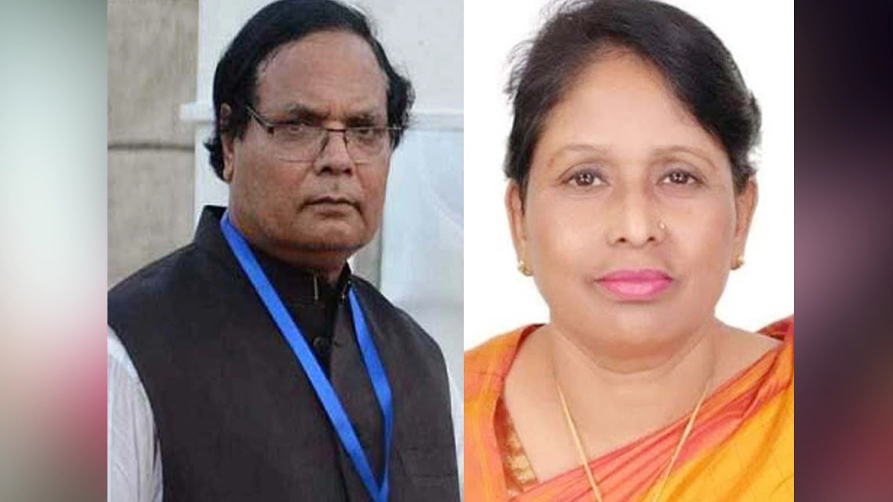 সংসদ সদস্য মতিয়ার রহমান ও চেয়ারম্যান প্রার্থী সাবেক এমপি সফুরা বেগম রুমী। ছবি : সংগৃহীত