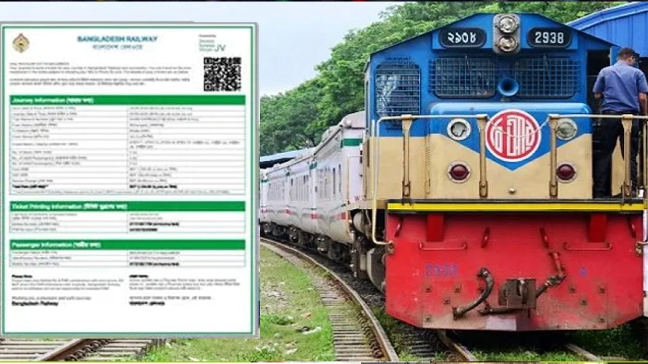 ঈদে ট্রেন যাত্রার অগ্রিম টিকিট বিক্রি। ছবি : সংগৃহীত