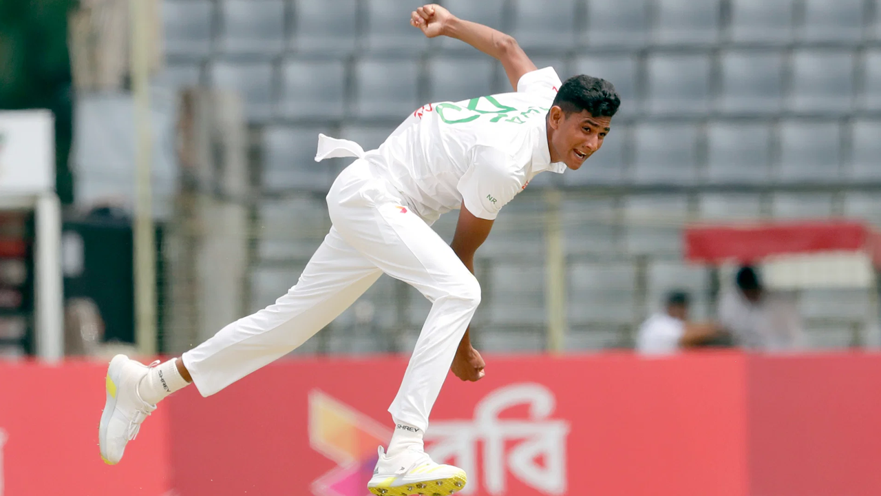 বোলিং অ্যাকশনে নাহিদ রানা। ছবি: সংগৃহীত