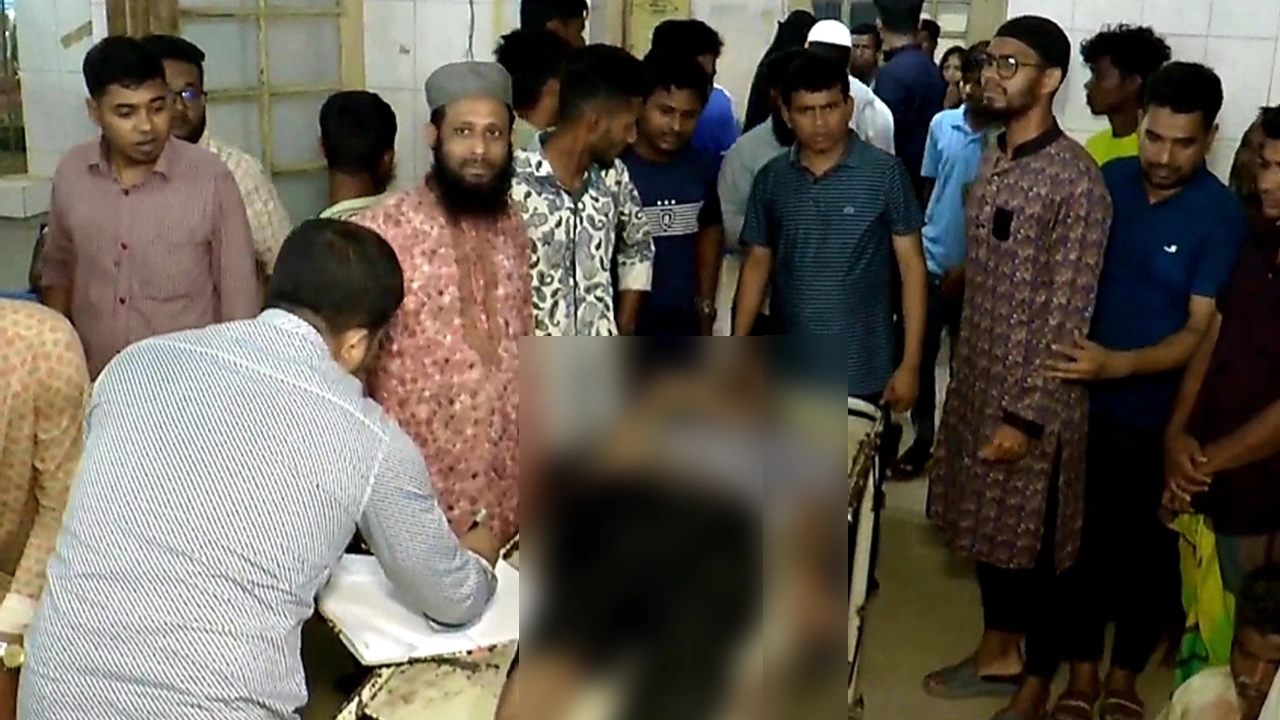 ভোলার মধ্য মেঘনায় নেয়ামতপুর চর দখলকে কেন্দ্র করে সংঘর্ষে আহতদের একজন হাসপাতালে। ছবি : কালবেলা