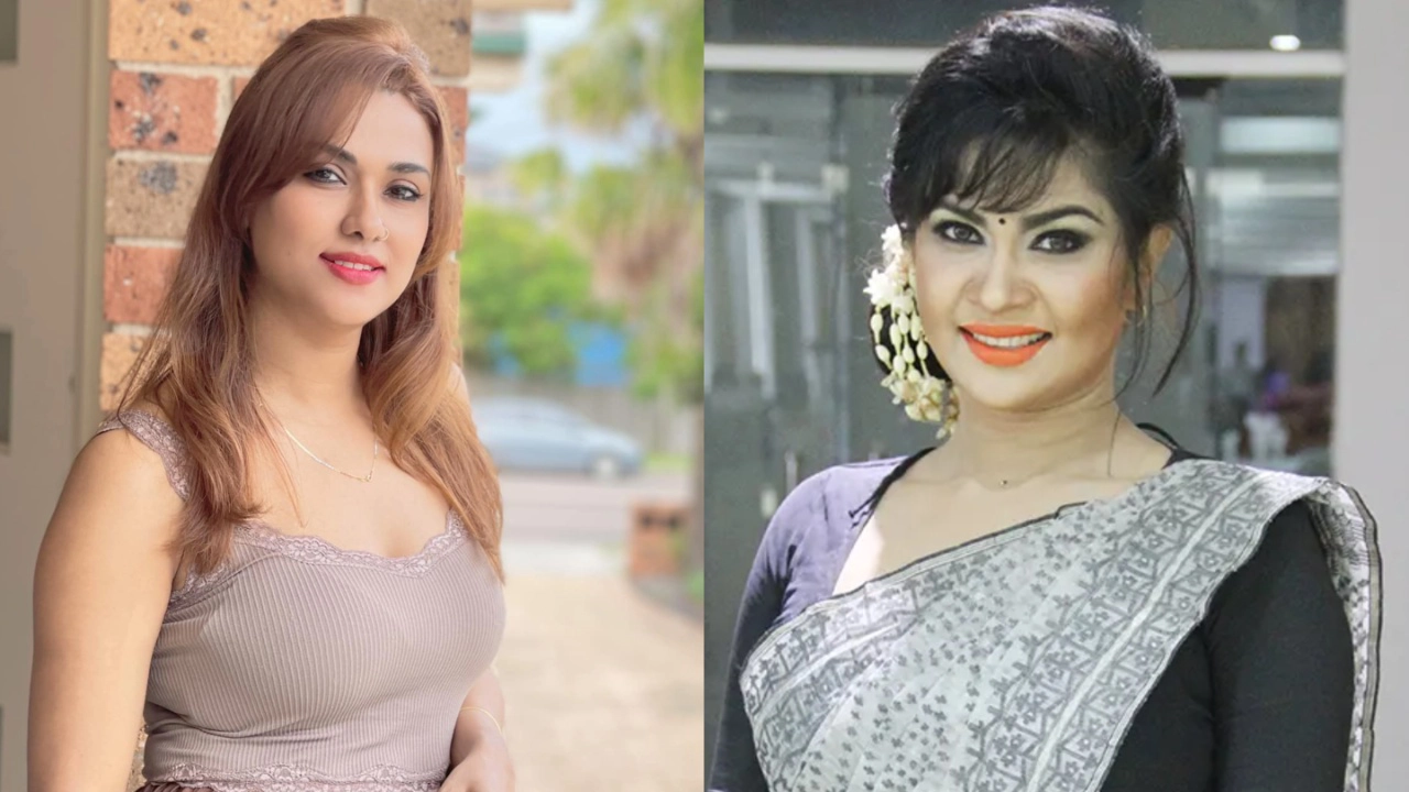 অভিনেত্রী ইয়ামিন হক ববি ও শিমলা। ছবি : সংগৃহীত