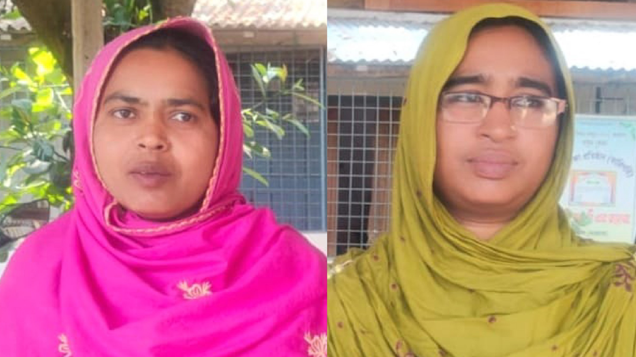 শাহানাজ পারভীন (বামে) ও শিলা খাতুন (ডানে)। ছবি : সংগৃহীত
