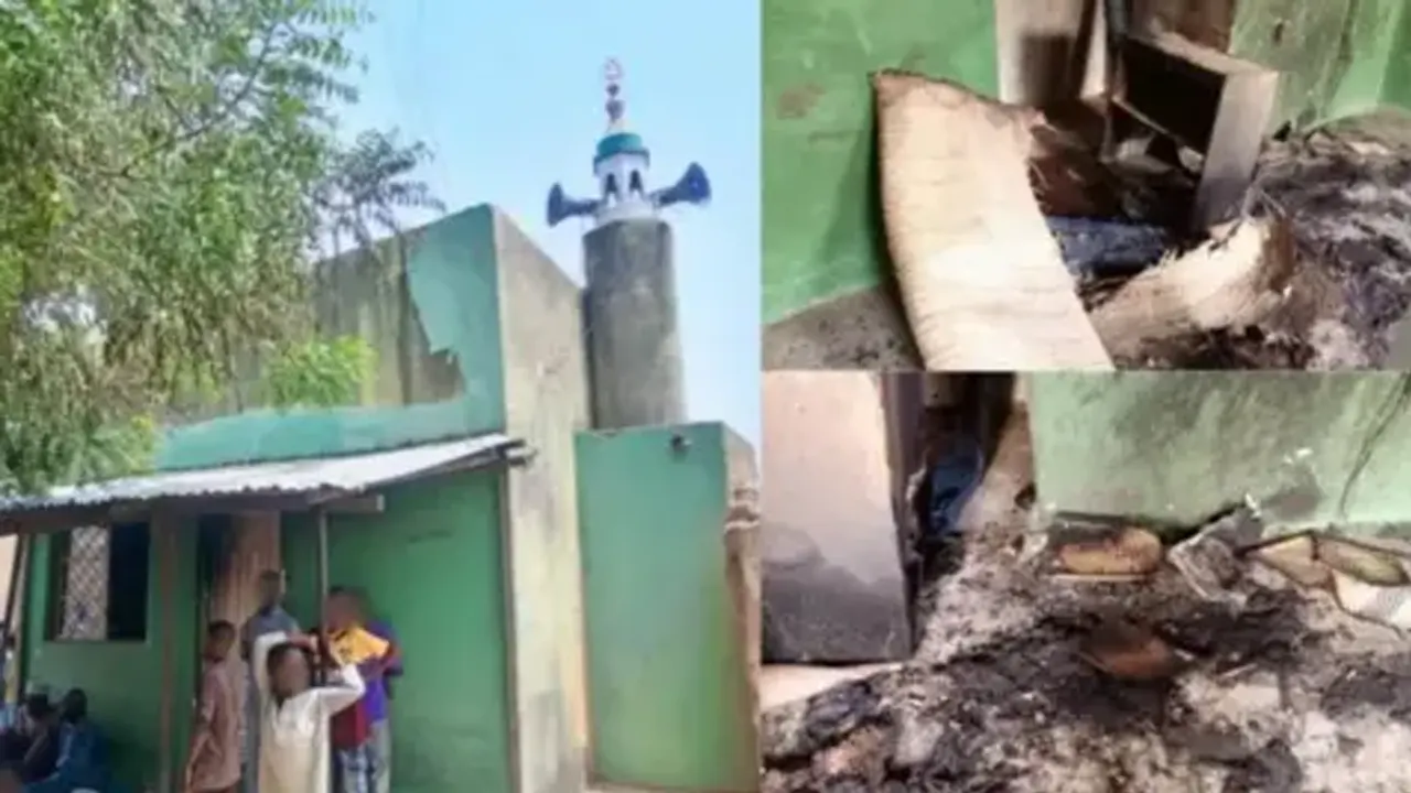 বুধবার নাইজেরিয়ার ক্যানোর গেজাওয়ায় একটি মসজিদে ফজরের নামাজের সময় আগুন দেওয়া হয়। ছবি : সংগৃহীত