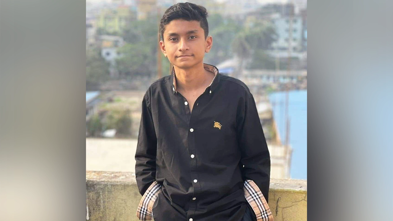 স্কুলশিক্ষার্থী মো. জুনায়েদ। ছবি : কালবেলা