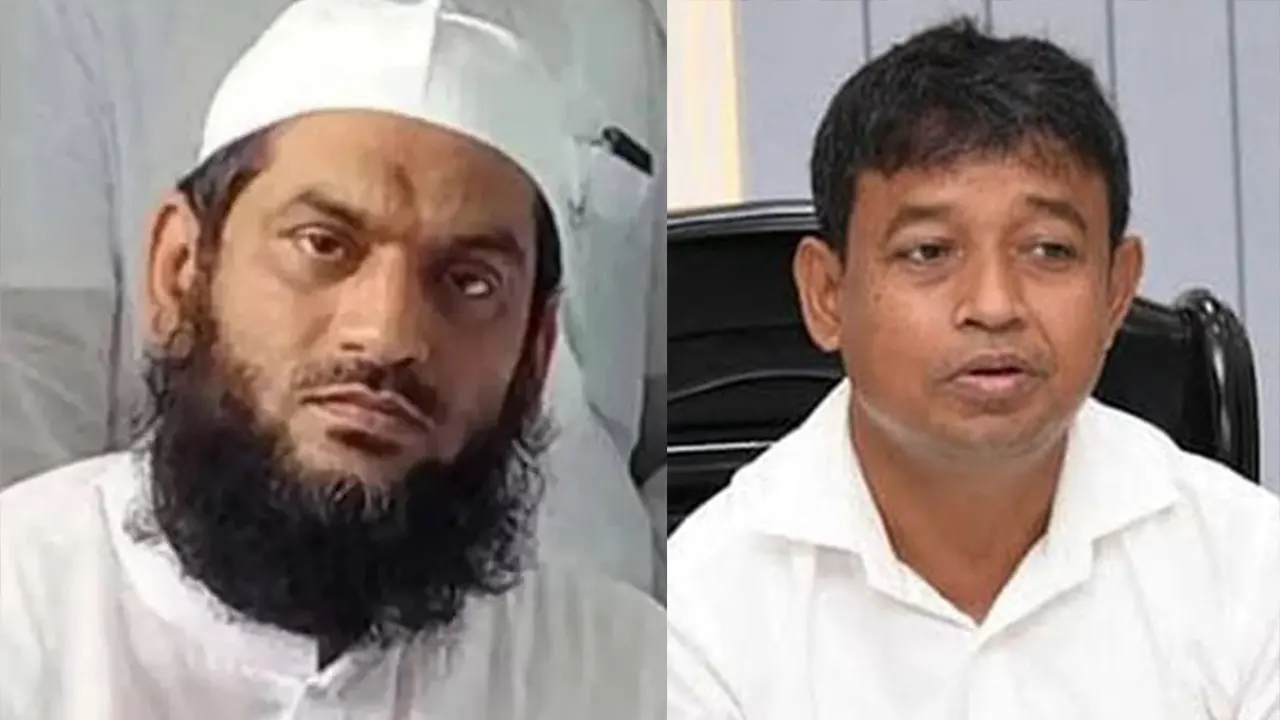 মাওলানা মামুনুল হক ও হারুন অর রশীদ। পুরোনো ছবি