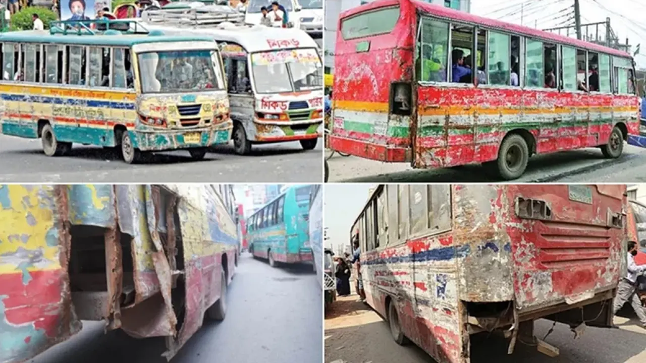ঢাকাসহ মহাসড়কে ত্রুটিপূর্ণ মোটরযান চলাচল বন্ধকরণসংক্রান্ত জরুরি গণবিজ্ঞপ্তি জারি করেছে বিআরটিএ। ছবি : সংগৃহীত