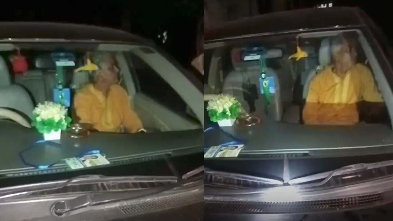 আটক প্রাইভেটকার। ছবি : কালবেলা