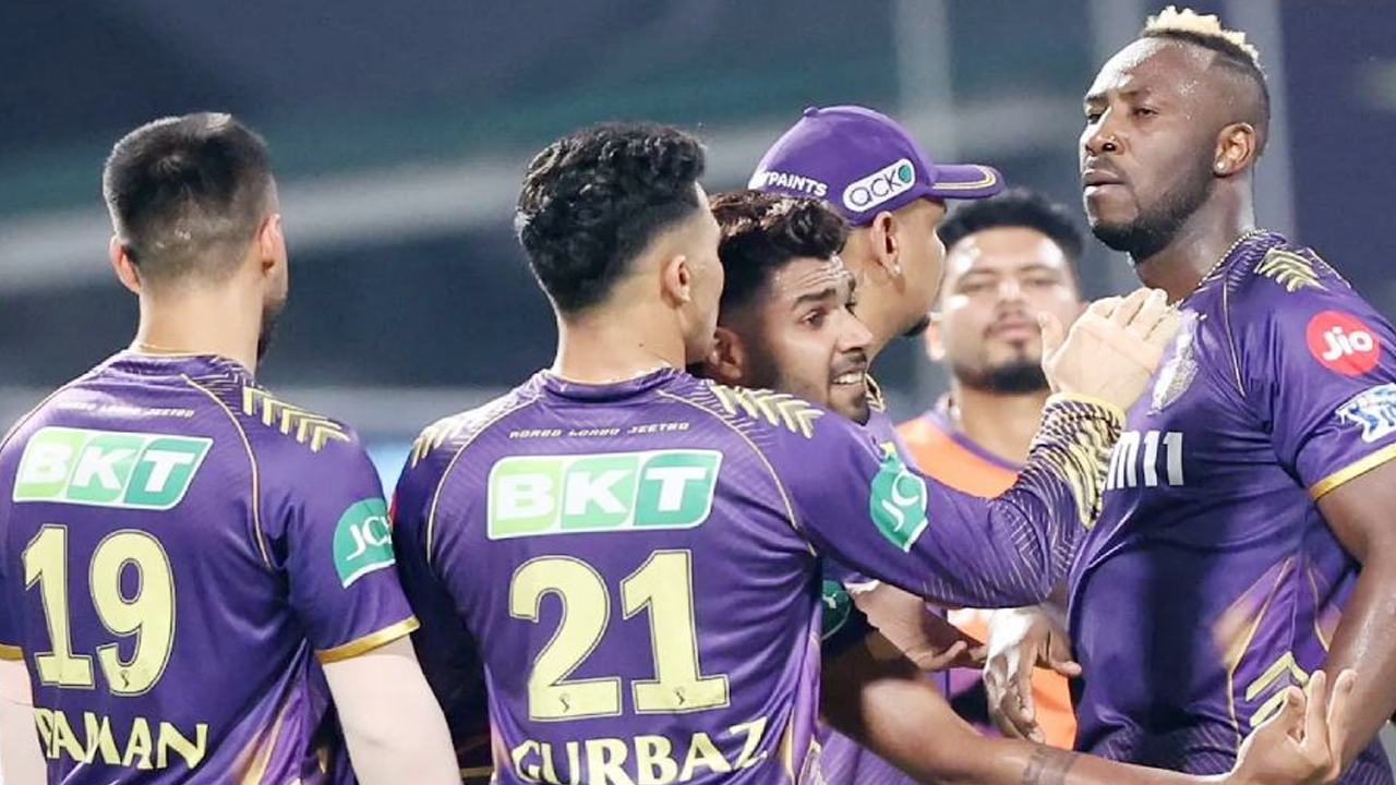 কলকাতা নাইট রাইডার্সের ক্রিকেটারদের উল্লাস। ছবি : সংগৃহীত