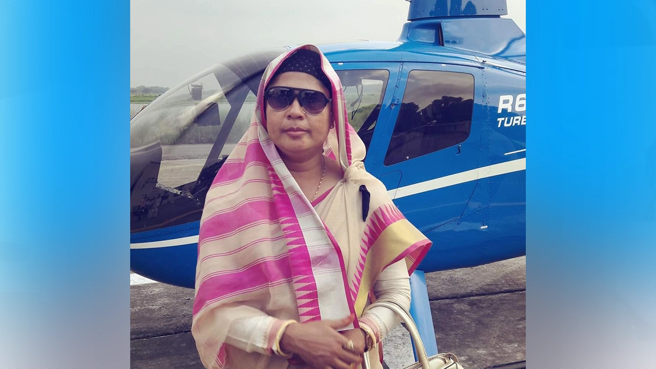 জামালপুরের বকশীগঞ্জ উপজেলা আ.লীগ সভাপতি শাহীনা হোসেন। ছবি : কালবেলা
