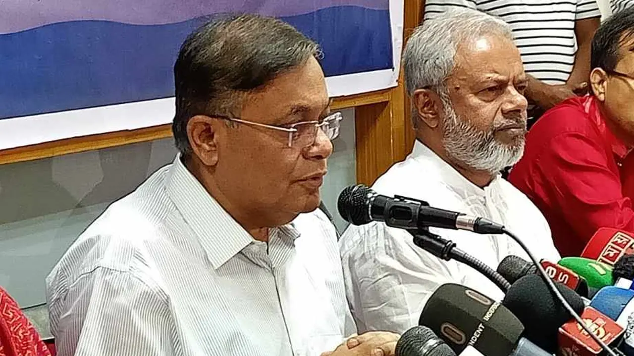 জাতীয় প্রেসক্লাবে পররাষ্ট্রমন্ত্রী ড. হাছান মাহমুদ। ছবি : কালবেলা
