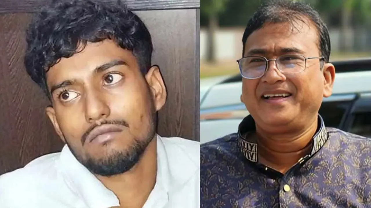 কসাই জিহাদ হাওলাদার ও এমপি আনার। ছবি : সংগৃহীত