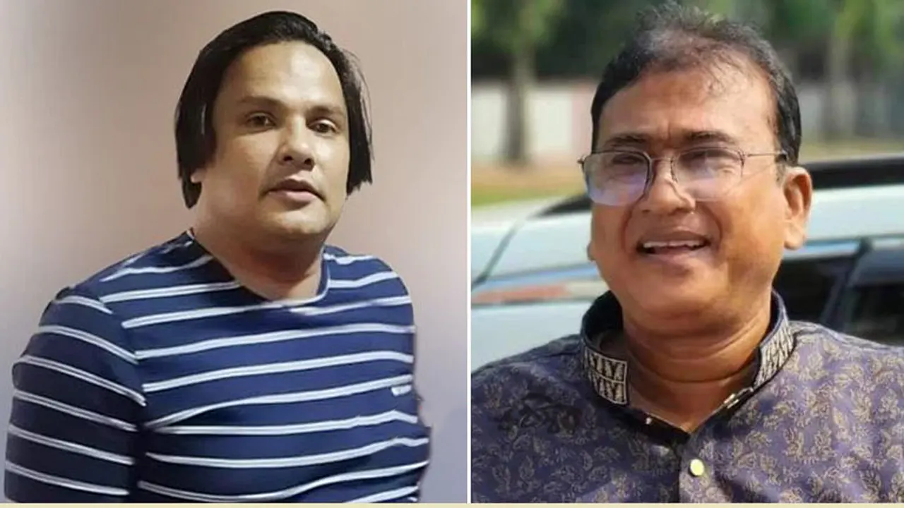 আখতারুজ্জামান শাহীন ও আনোয়ারুল আজিম আনার। ছবি : সংগৃহীত