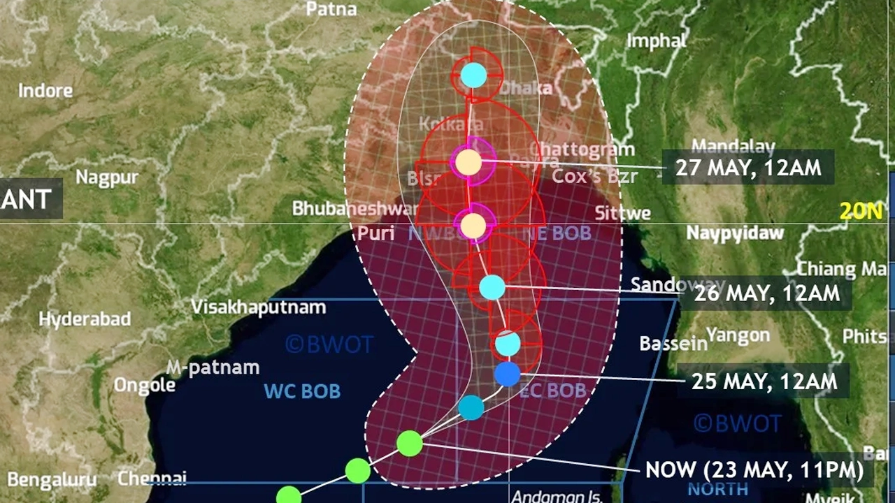 ঘূর্ণিঝড় রিমালে সর্বোচ্চ ঝুঁকিতে রয়েছে বাংলাদেশ। ছবি : সংগৃহীত