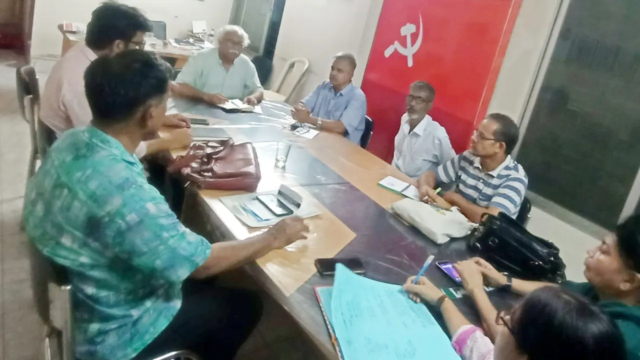 বাম জোটের সভা। ছবি : কালবেলা