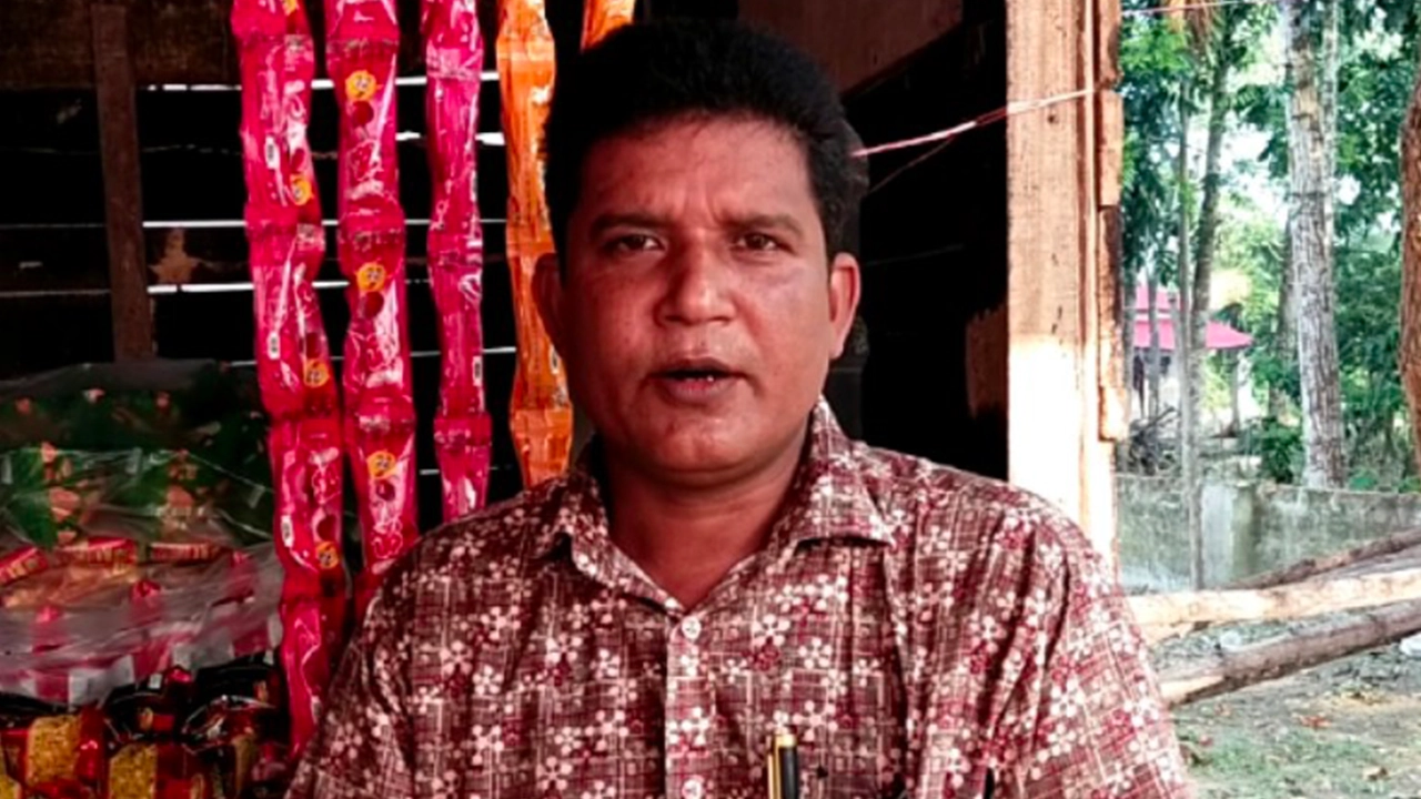 অভিযুক্ত ইউপি সদস্য আলামিন হাওলাদার। ছবি : কালবেলা