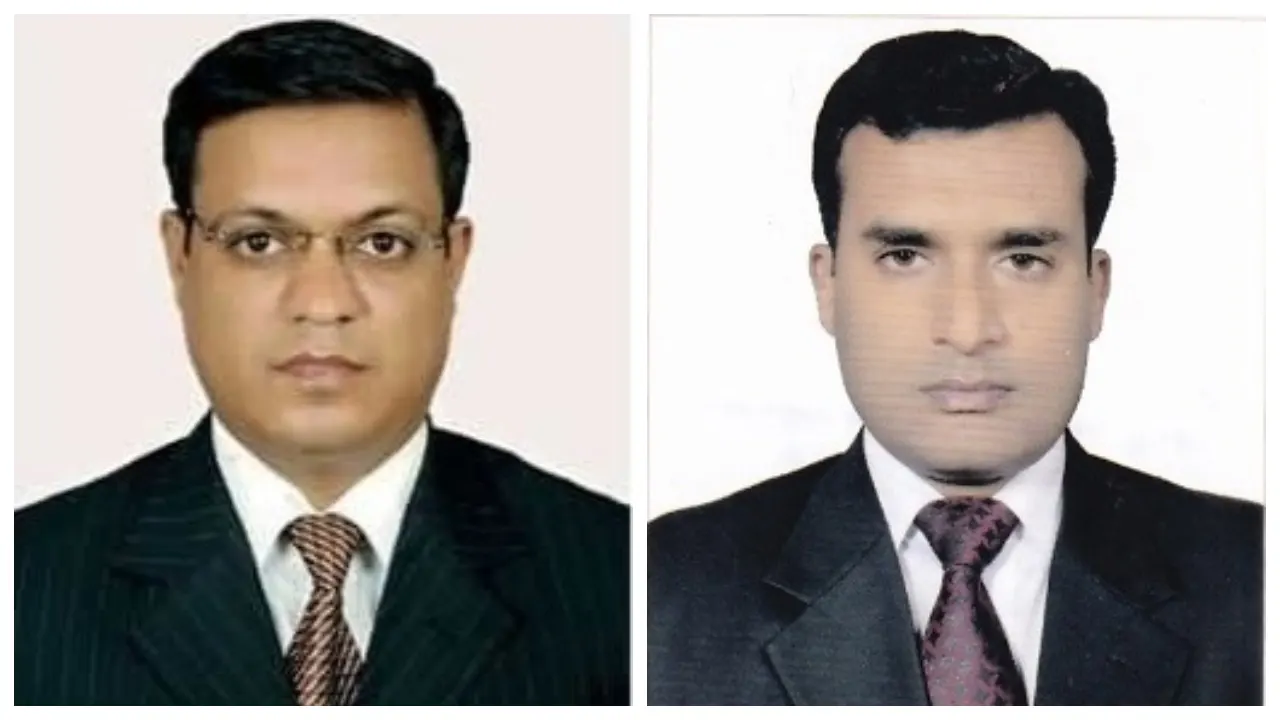 বাঁ থেকে- আহ্বায়ক সুব্রত কুমার বাহাদুর ও সদস্যসচিব সাজ্জাদ উল্লাহ ফয়সাল। ছবি : সংগৃহীত