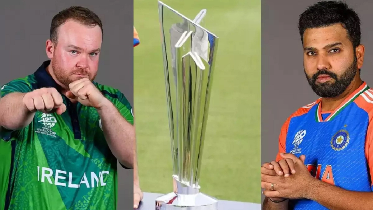 আয়ারল্যান্ডের অধিনায়ক পল স্টার্লিং ও ভারতের অধিনায়ক রোহিত শর্মা। ছবি : সংগৃহীত