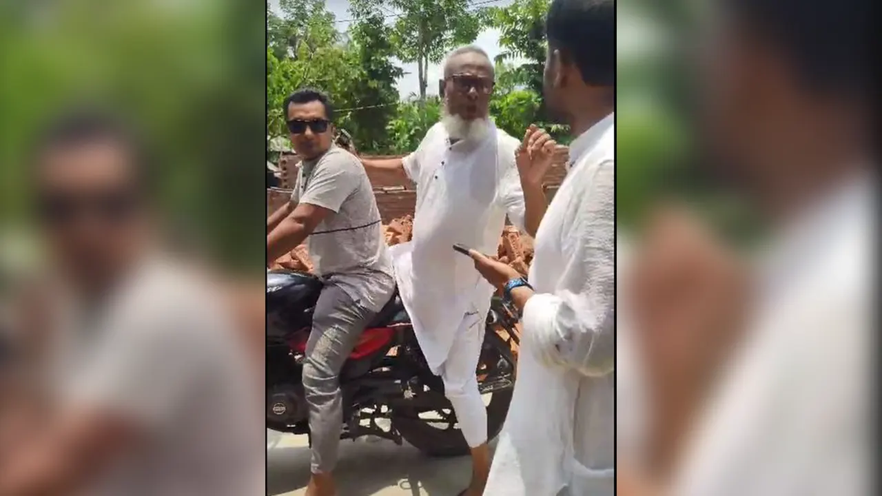 উপজেলা আ.লীগের সাধারণ সম্পাদক ফকরুল আলম হাওলাদার। ছবি : ভিডিও থেকে