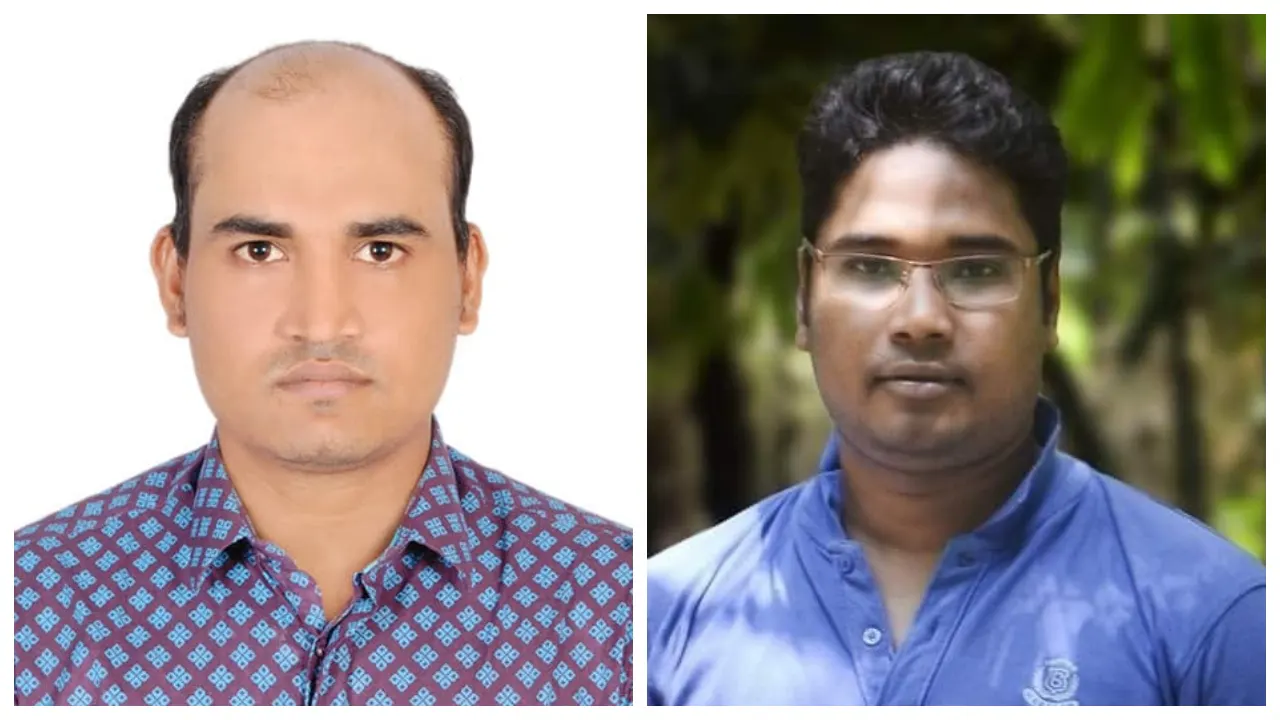 বাঁ থেকে- সভাপতি সুমন আহমেদ, সাধারণ সম্পাদক আহমদ মুসা রঞ্জু। ছবি : সংগৃহীত