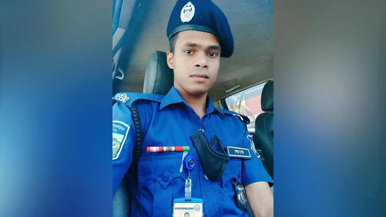নিহত পুলিশ সদস্য রুবেল মিয়া। ছবি : কালবেলা