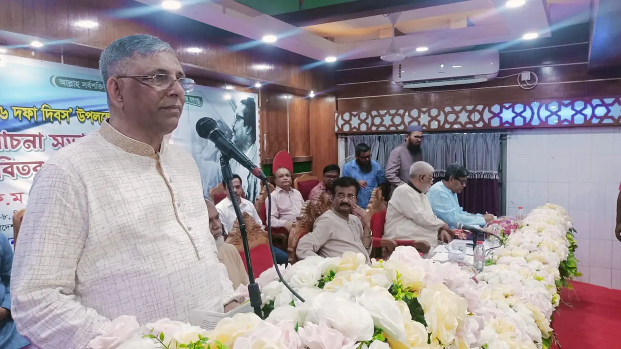 আ.লীগের যুগ্ম সাধারণ সম্পাদক ও ঢাকা-৮ আসনের সংসদ সদস্য কৃষিবিদ আ ফ ম বাহাউদ্দিন নাছিম। ছবি : কালবেলা
