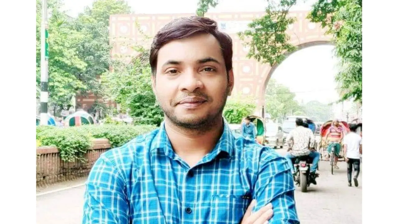 অব্যাহতিপ্রাপ্ত লালমনিরহাট জেলা ছাত্রলীগের সভাপতি রাশেদ জামান বিলাস। ছবি : কালবেলা