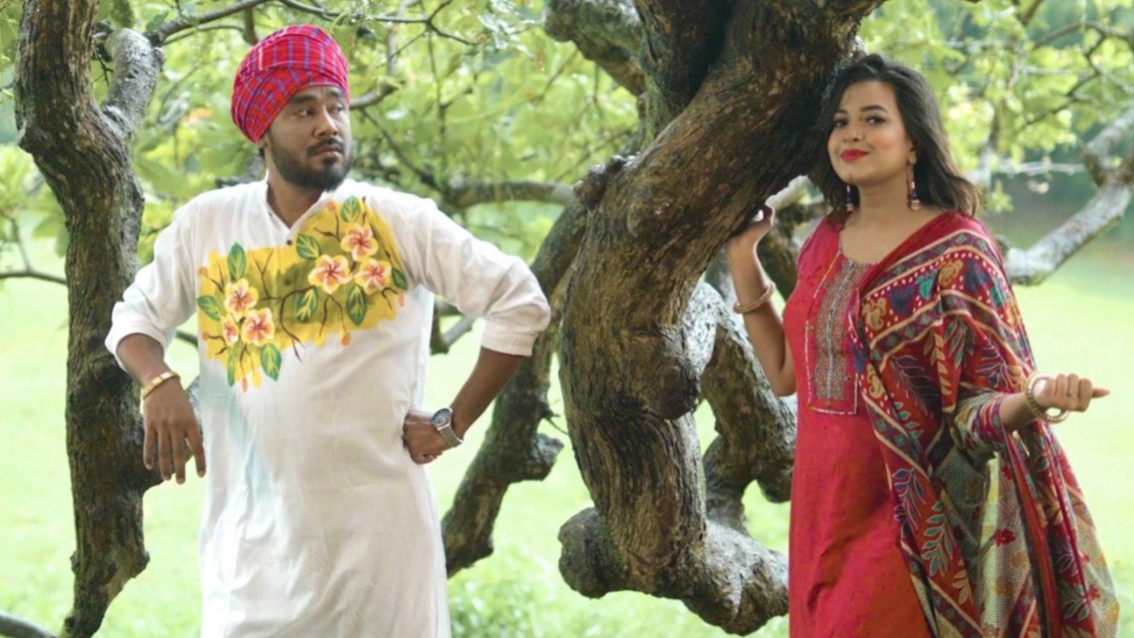 পলাশ ও অংকনের ‘দেওরা আমার চাকরি পাইছে’। ছবি : সংগৃহীত