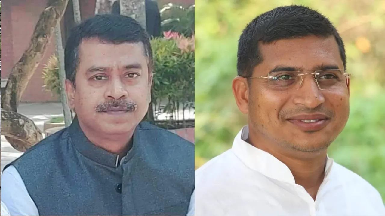 বাঁ থেকে রাজশাহী জেলা যুবলীগের সভাপতি মাহমুদ হাসান ফয়সল সজল ও সাধারণ সম্পাদক মো. ইয়াসির আরাফাত সৈকত। ছবি : সংগৃহীত