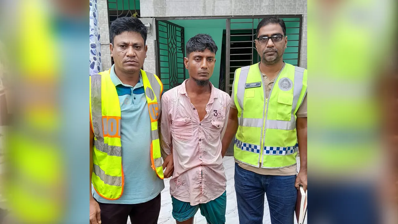 আটককৃত লিটন মিয়া। ছবি : কালবেলা
