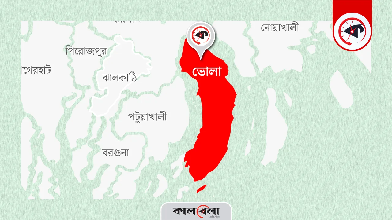 ভোলা জেলা ম্যাপ। গ্রাফিক্স : কালবেলা