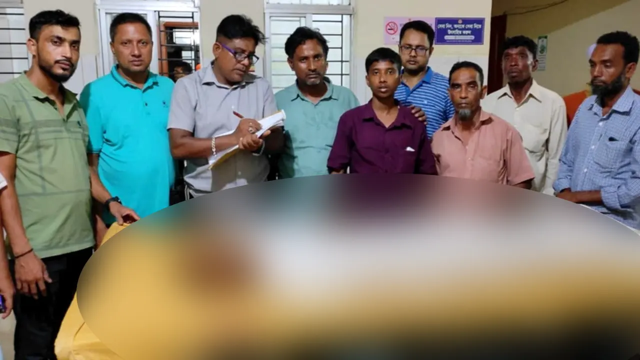 জন্মের ২৪ বছর পর প্রথমবার বাবাকে দেখলেন মিলন। তবে মৃত অবস্থায়। ছবি : কালবেলা