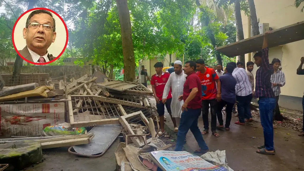 হাসপাতালে অভিযান পরিচালনাকালে কর্মীদের একাংশ। ছবি : কালবেলা
