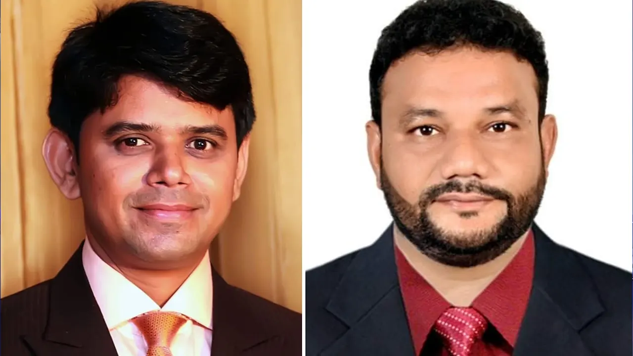 আব্দুল্লাহ ইকবালক ও শাহাদাৎ হোসেন মুন্না। ছবি : সংগৃহীত