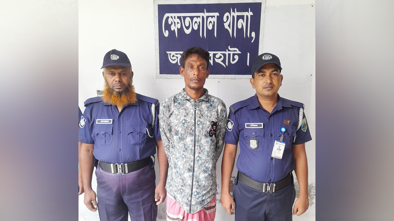 গ্রেপ্তারকৃত আসামি জুয়েল। ছবি : কালবেলা
