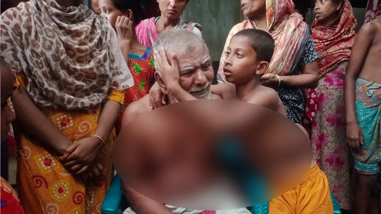 নিহত মিলনের স্বজনদের আহাজারি। ছবি : কালবেলা