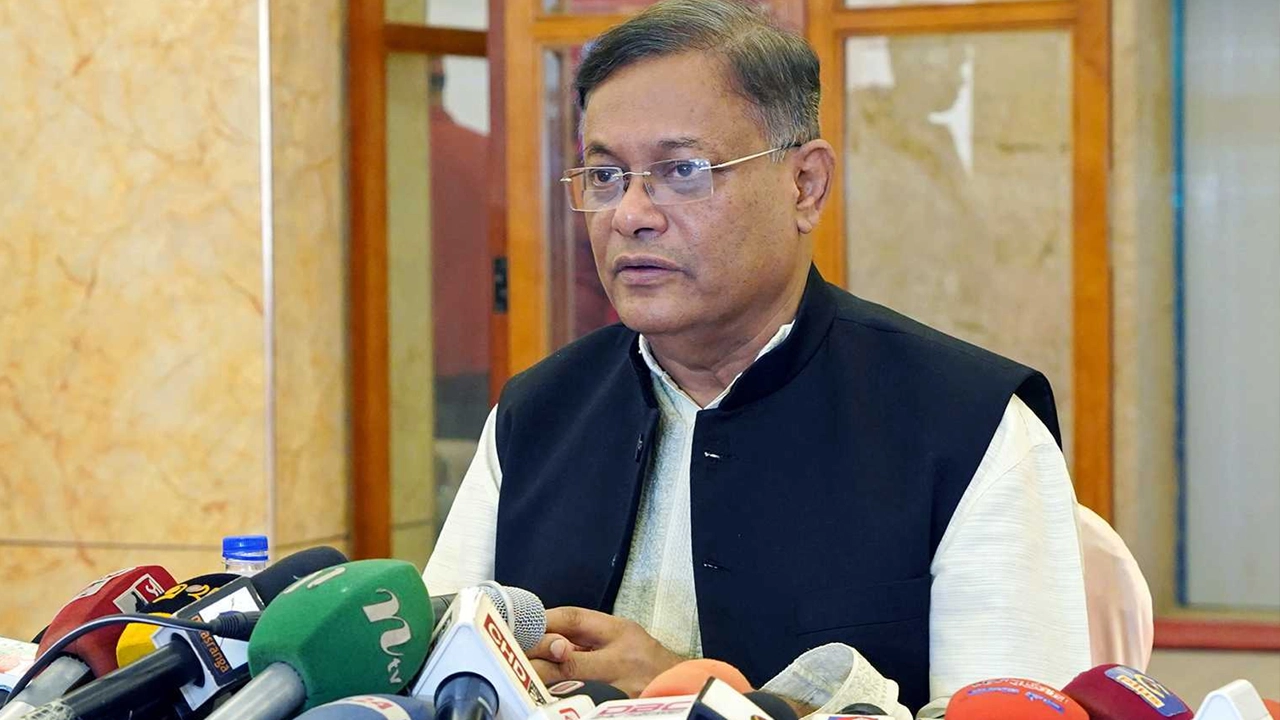 পররাষ্ট্রমন্ত্রী ড. হাছান মাহমুদ। ছবি : সংগৃহীত