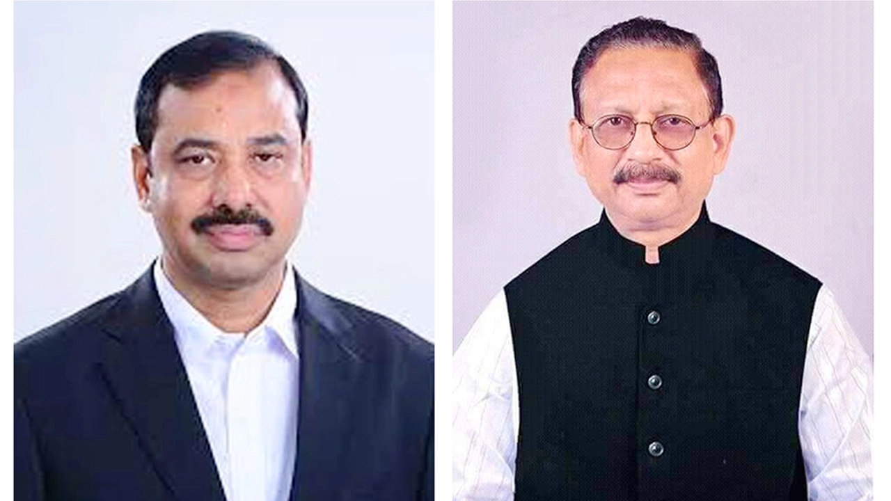 চট্টগ্রাম নগর আ.লীগের সাধারণ সম্পাদক আ জ ম নাছির উদ্দিন (বামে) এবং যুগ্ম সাধারণ সম্পাদক এম রেজাউল করিম চৌধুরী (ডানে)। ছবি : কালবেলা