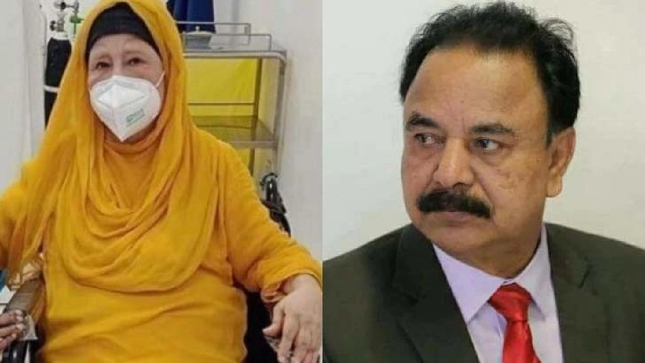 বিএনপি চেয়ারপারসন খালেদা জিয়া ও দলটির স্থায়ী কমিটির সদস্য গয়েশ্বর চন্দ্র রায়। ছবি : সংগৃহীত